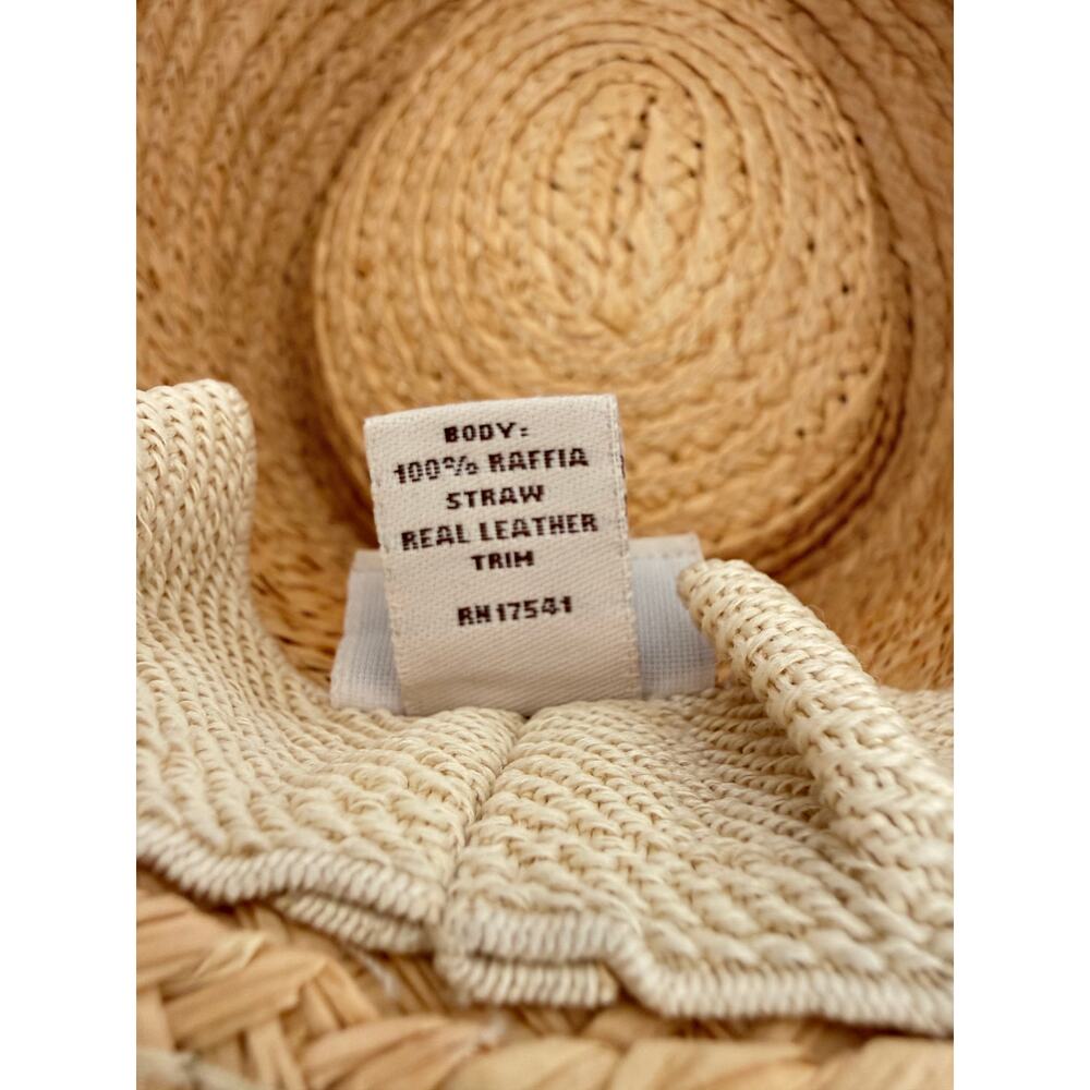UGG Australia Wide Brim 100% Rafia Cottagecore Garden Hat - Picture 5 of 9